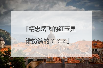 精忠岳飞的红玉是谁扮演的???