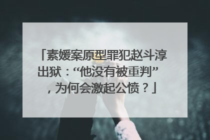 素媛案原型罪犯赵斗淳出狱：“他没有被重判”，为何会激起公愤？