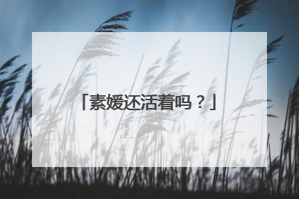 素媛还活着吗?