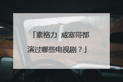 素格力 威塞哥都演过哪些电视剧?