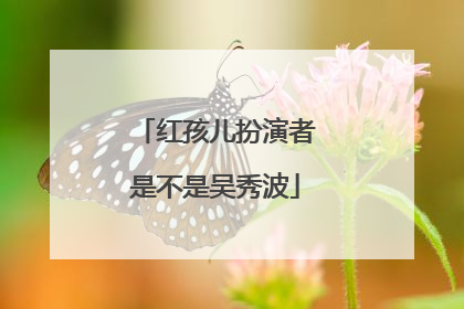 红孩儿扮演者是不是吴秀波