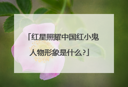 红星照耀中国红小鬼人物形象是什么?