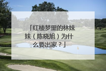 红楼梦里的林妹妹(陈晓旭)为什么要出家?