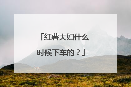 红薯夫妇什么时候下车的?
