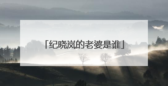 纪晓岚的老婆是谁