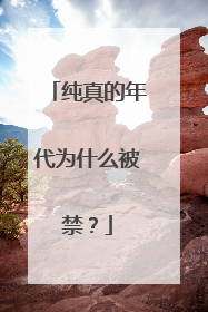 纯真的年代为什么被禁？