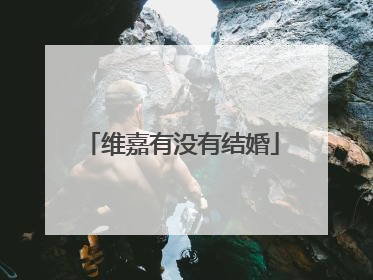 维嘉有没有结婚