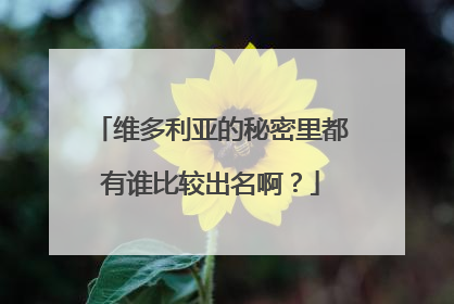 维多利亚的秘密里都有谁比较出名啊?