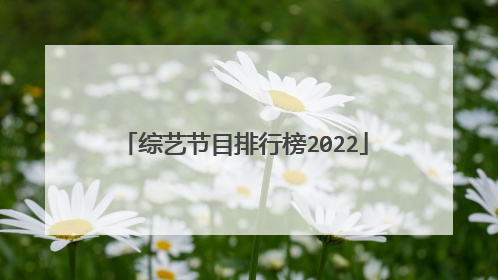 综艺节目排行榜2022