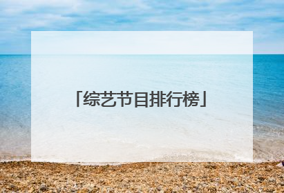 综艺节目排行榜