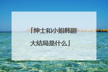 绅士和小姐韩剧大结局是什么