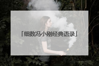 细数冯小刚经典语录