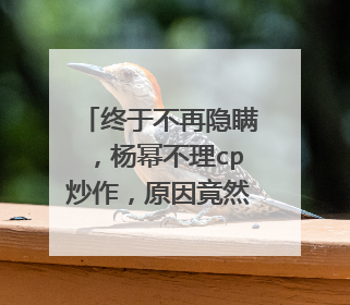 终于不再隐瞒,杨幂不理cp炒作,原因竟然是魏大勋经济出问题,你怎么看?