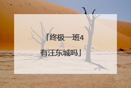 终极一班4有汪东城吗