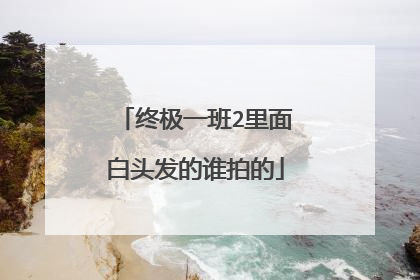 终极一班2里面白头发的谁拍的