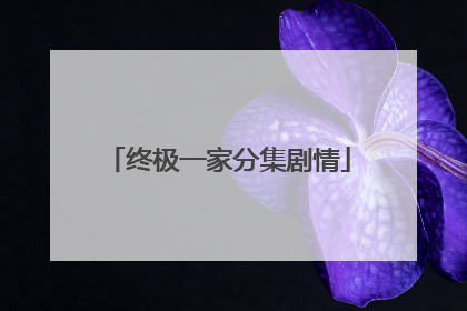 终极一家分集剧情