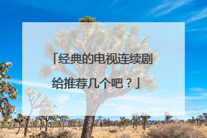 经典的电视连续剧给推荐几个吧？