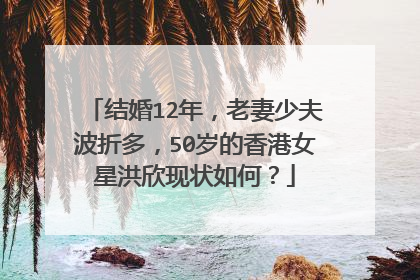 结婚12年，老妻少夫波折多，50岁的香港女星洪欣现状如何？