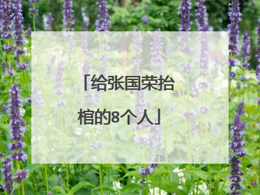 给张国荣抬棺的8个人