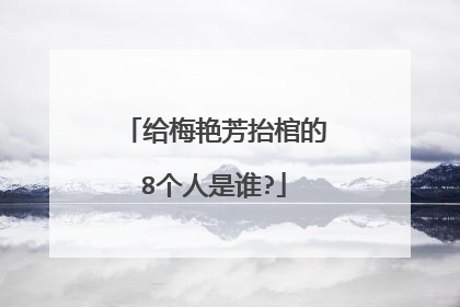给梅艳芳抬棺的8个人是谁?