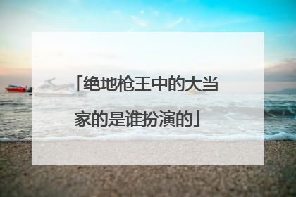 绝地枪王中的大当家的是谁扮演的