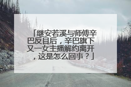 继安若溪与师傅辛巴反目后,辛巴旗下又一女主播解约离开,这是怎么回事?