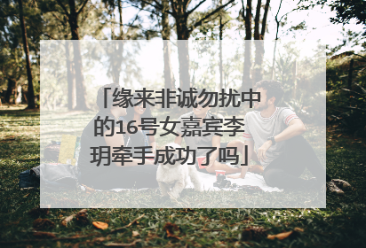 缘来非诚勿扰中的16号女嘉宾李玥牵手成功了吗