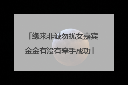 缘来非诚勿扰女嘉宾金金有没有牵手成功