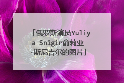 俄罗斯演员Yuliya Snigir俞莉亚·斯尼吉尔的图片