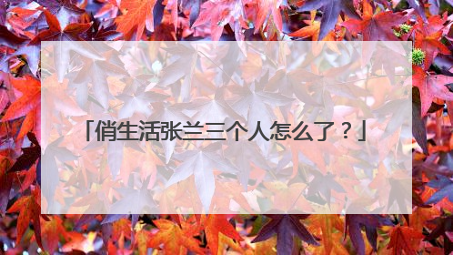 俏生活张兰三个人怎么了？