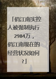 俏江南实控人被强制执行2984万,俏江南现在的经营状况如何?