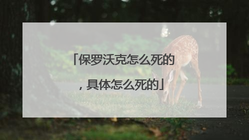 保罗沃克怎么死的，具体怎么死的