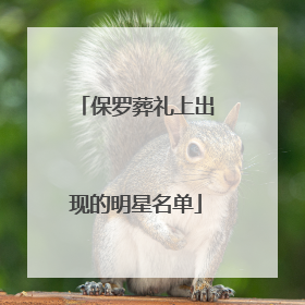 保罗葬礼上出现的明星名单