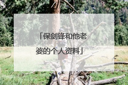 保剑锋和他老婆的个人资料