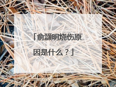 俞灏明烧伤原因是什么？