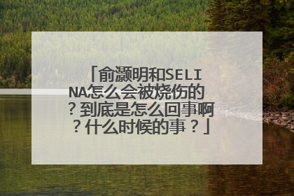 俞灏明和SELINA怎么会被烧伤的?到底是怎么回事啊?什么时候的事?