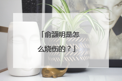 俞灏明是怎么烧伤的？