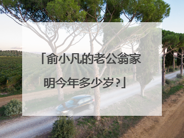 俞小凡的老公翁家明今年多少岁?