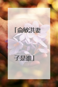 俞敏洪妻子是谁