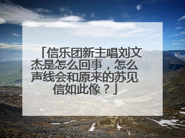 信乐团新主唱刘文杰是怎么回事,怎么声线会和原来的苏见信如此像?