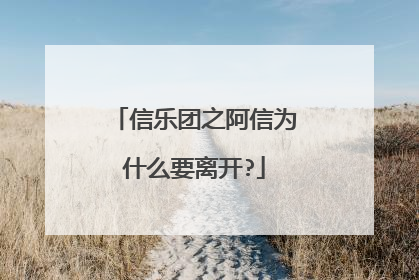 信乐团之阿信为什么要离开?
