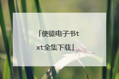使徒电子书txt全集下载