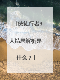 使徒行者3大结局解析是什么?