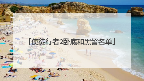 使徒行者2卧底和黑警名单