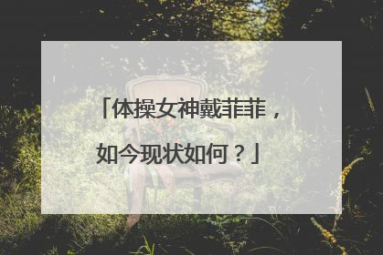 体操女神戴菲菲，如今现状如何？