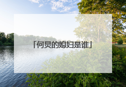 何炅的媳妇是谁