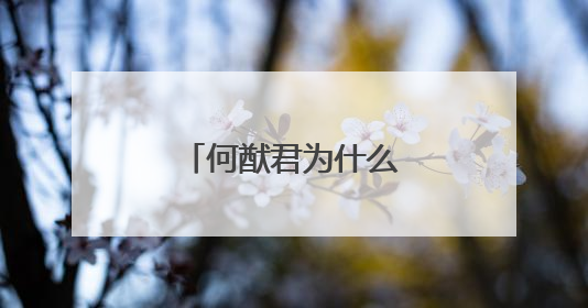 何猷君为什么会被处罚?