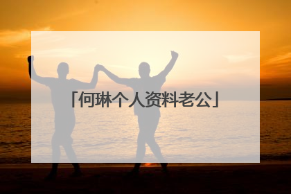 何琳个人资料老公