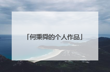 何秉舜的个人作品