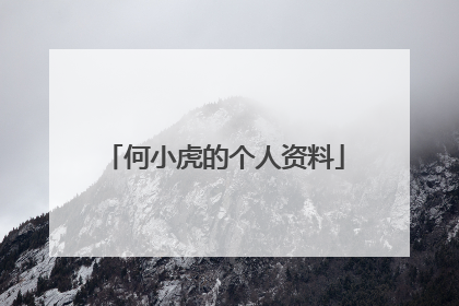 何小虎的个人资料